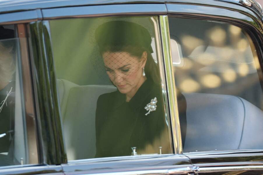 Procession du cercueil de la reine Elizabeth II : la princesse de Galles, Kate Middleton