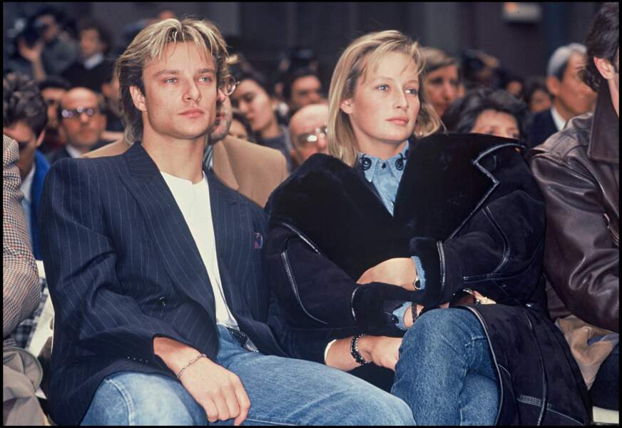 Estelle Lefébure et David Hallyday en 1989 (23 ans)