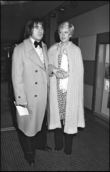 Serge Lama et son épouse en 1976.