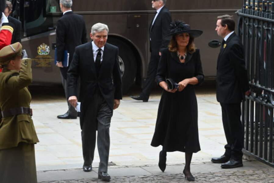 Obsèques de la reine Elizabeth II : Michael et Carole Middleton, les parents de Kate Middleton