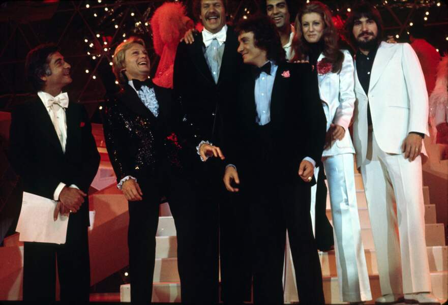 En 1986, avec Jean-Claude Brialy, Claude Francois, Michel Sardou, Enrico Macias et Sheila.