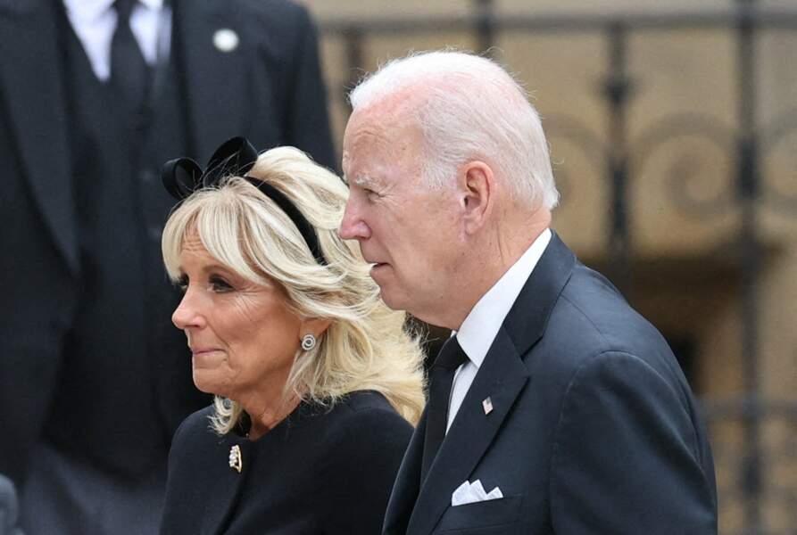 Obsèques de la reine Elizabeth II : Joe Biden, le président américain et sa femme, Jill Biden