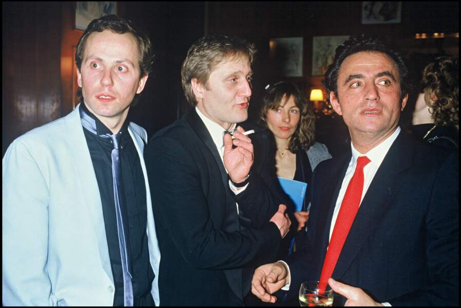 En 19895, Richard Bohringer avec Pierre Donnadieu et Fabrice Luchini lors de la soirée des César à Paris.