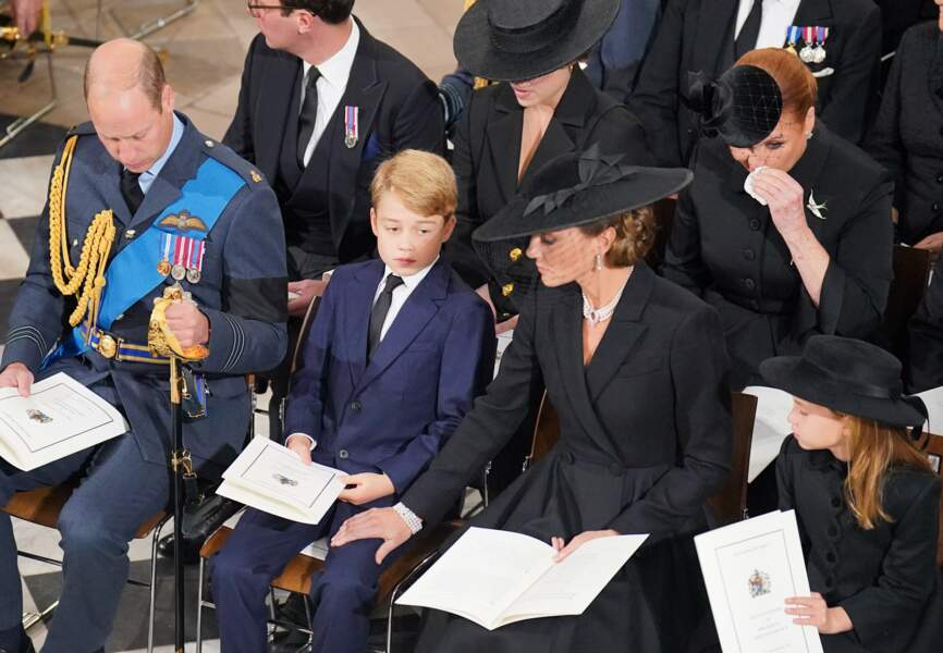 Obsèques de la reine Elizabeth II : le prince William, le prince George, Kate Middleton et la princesse Charlotte