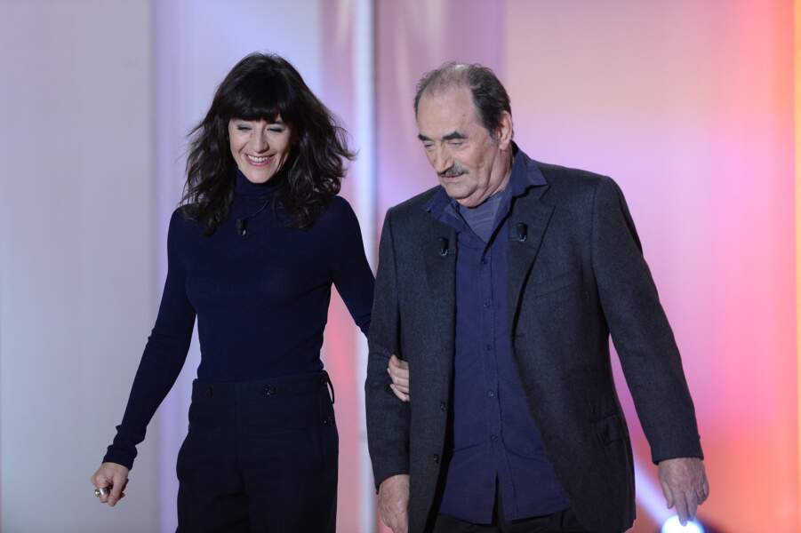 En 2015, Richard Bohringer et sa fille Romane Bohringer sur le plateau de l'émission Vivement Dimanche. 