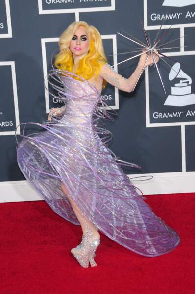 Lady Gaga aux 52ème Grammy Awards à Los Angeles en janvier 2010