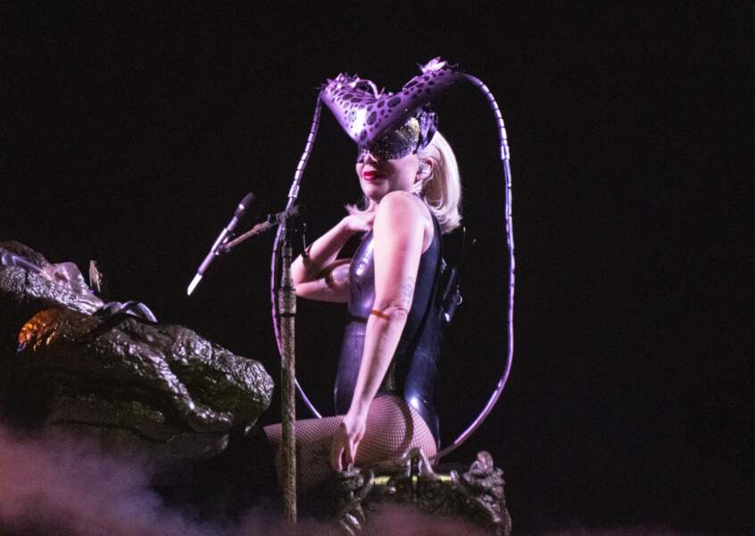 Lady Gaga à son concert The Chromatica Ball world tour (the Merkur Spiel-Arena, Dusseldorf, Allemagne), en juillet 2022