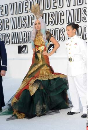 Lady Gaga aux MTV Video Music Awards en septembre 2010