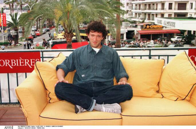 En 1997, Vincent Cassel (31 ans) au Festival de Cannes pour son rôle dans le film Dobermann