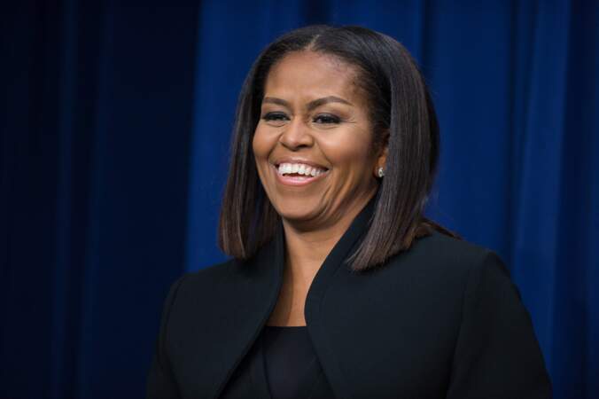 En 2016, Michelle Obama (52 ans) participe à un débat à la Maison Blanche après une projection de film sur les femmes noires qui ont travaillé à la NASA