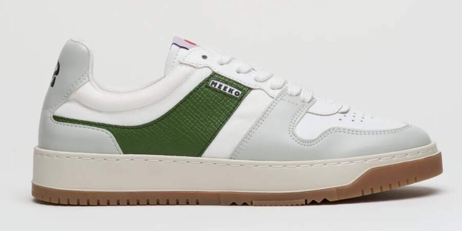 Baskets blanches et vertes, Sneakers Blanches et vertes 217RN