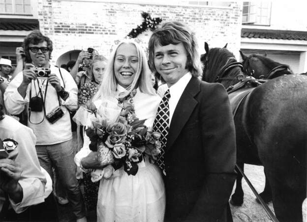 Bjorn Ulvaeus (26 ans) et Agnetha Faltskog (21 ans) se marient le 6 juillet 1971.