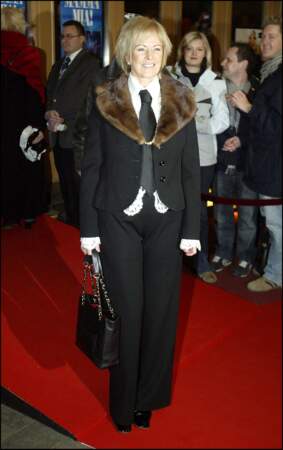 Anni-Fid Lyngstad (60 ans) au spectacle Musical Mamma Mia! à Stockholm, en 2005.