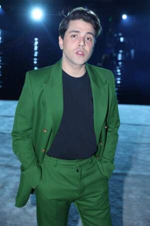 Xavier Dolan (réalisateur, scénariste, producteur, acteur et comédien) était également au défilé "Ami" d'Alexandre Mattiussi le 19 janvier 2023.