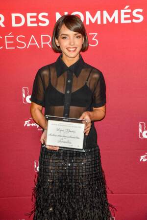Dîner des nominés aux César au Fouquet's - Lyna Khoudri est nommée dans la catégorie meilleure actrice dans un second rôle pour Novembre