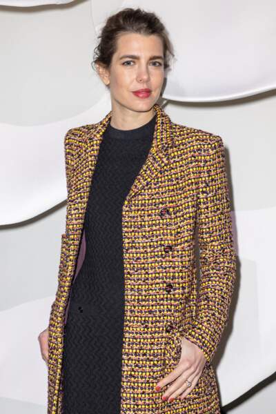 Charlotte Casiraghi, grande adepte de la marque, au défilé de mode prêt-à-porter automne-hiver 2023/2024 Chanel lors de la Fashion Week de Paris qui a eu lieu le 7 mars 2023. 