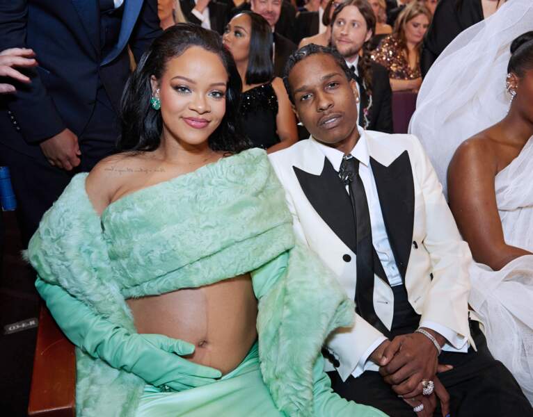 Rihanna et ASAP Rocky se sont rendus ensemble à la 95ème cérémonie des Oscars le 12 mars 2023.