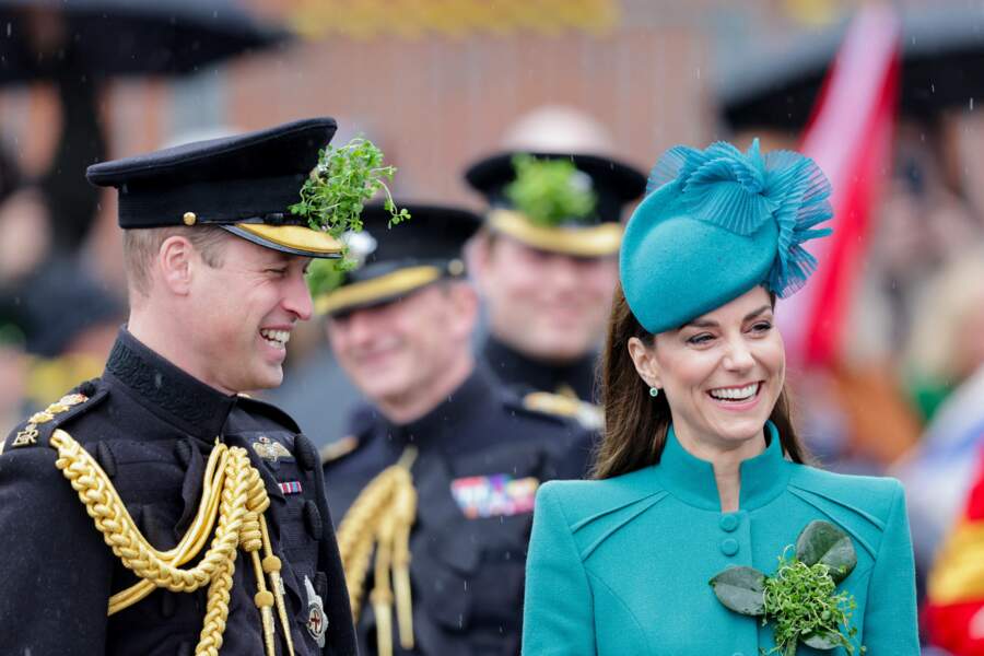 Kate Middleton a assisté à son premier défilé en tant que colonelle des Gardes irlandais lors de la Saint-Patrick