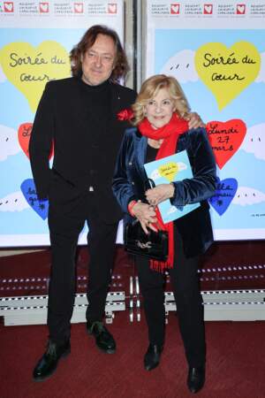 Nicoletta et son époux Jean-Christophe Molinier au gala de bienfaisance à la Salle Gaveau de l'association Mécénat Chirurgie Cardiaque le 27 mars 2023 à Paris.
