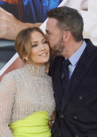 Jennifer Lopez et son mari Ben Affleck à la première du film AIR à Los Angeles, le 27 mars 2023.