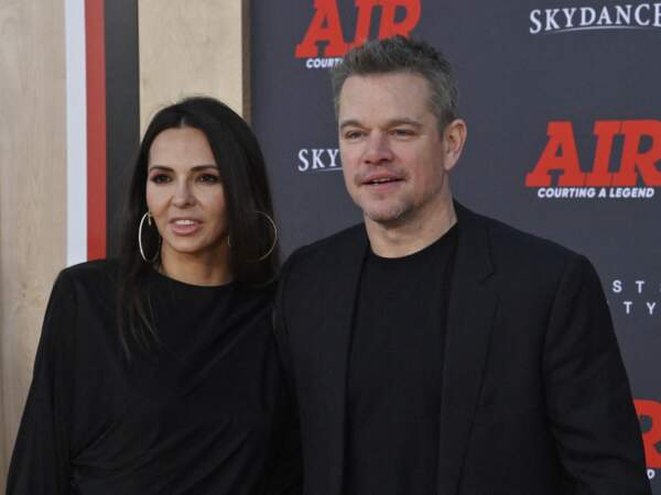 Matt Damon est venu en compagnie de son épouse Luciana Barroso.