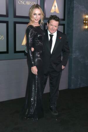 Michael J. Fox (61 ans) et sa femme Tracy Pollan en 2022.
