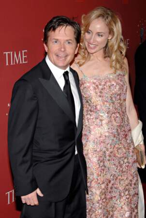 Michael J. Fox (46 ans) et sa femme en 2007.