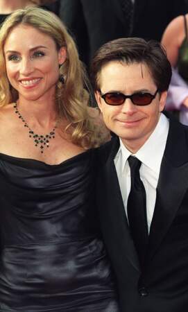 Michael J. Fox (39 ans) et sa femme Tracy Pollan en 2000.