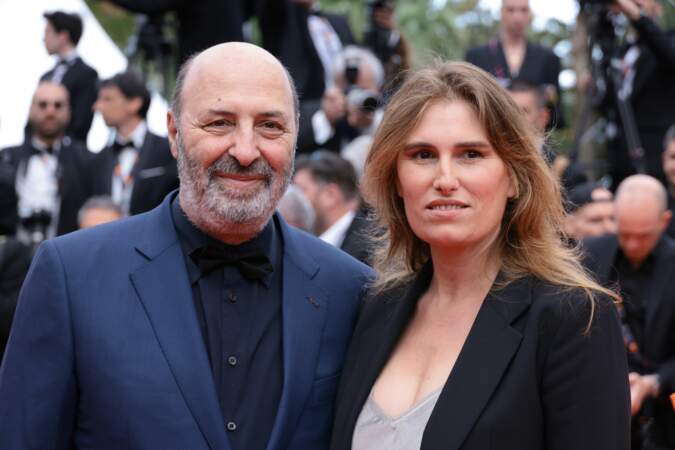Festival de Cannes 2023 - Montée des marches du film The Zone Of Interest : Le réalisateur Cédric Klapisch et sa femme Lola Doillon