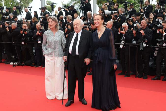 Festival de Cannes 2023 - Montée des marches du film Killers of the Flower Moon : Caroline de Monaco, Paul Rassam et Carole Bouquet.