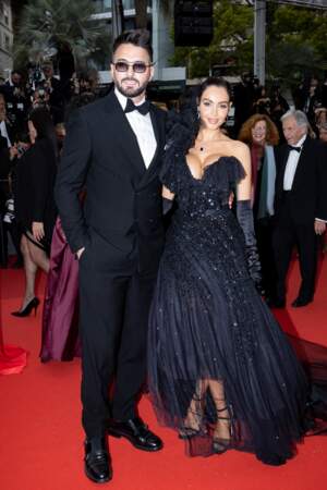 Festival de Cannes 2023 - Montée des marches du film Killers of the Flower Moon : Thomas Vergara et sa femme Nabilla Benattia-Vergara.