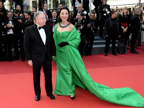 Festival de Cannes 2023 - Montée des marches du film Firebrand (Le jeu de la reine) : Michelle Yeoh et son mari Jean Todt.