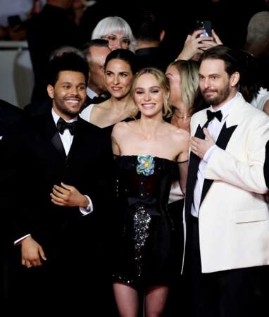 Festival de Cannes 2023 The Idol : The Weeknd, Lily-Rose Depp et Sam Levinson.