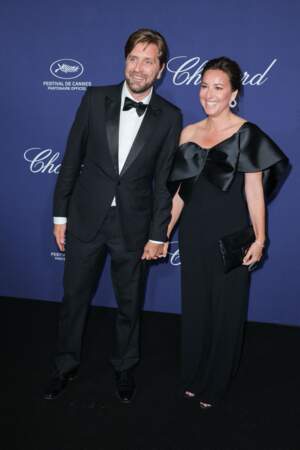 Festival de Cannes 2023 - Soirée Choppard : le président du jury Ruben Östlund et Sina Gorcz