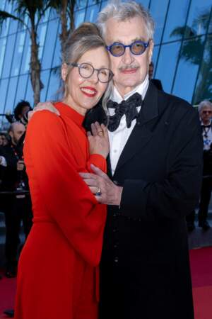 Festival de Cannes 2023 - Montée des marches du film Perfect Days de Wim Wenders : le réalisateur Wim Wenders et sa femme Donata Wenders