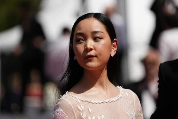 Festival de Cannes 2023 - Montée des marches du film Perfect Days de Wim Wenders : l'actrice Arisa Nakano
