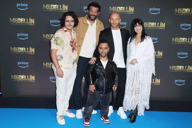 Avant-première du film Medellin : Brahim Bouhlel, Ramzy Bedia, Franck Gastambide, Anouar Toubali et Essined Aponte.