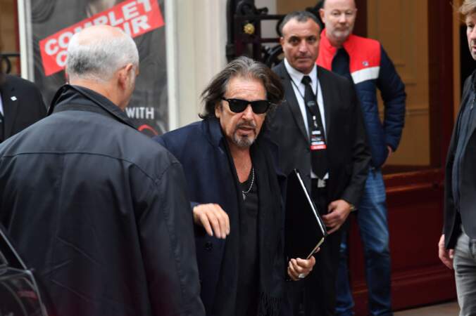 Les 22 et 23 octobre 2018, Al Pacino se rend au théâtre de Paris, dans le 9e arrondissement, pour An Evening with Al Pacino, un one-man-show mêlant lectures, confidences et improvisations. Al Pacino a alors 78 ans.