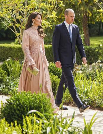 Mariage du prince Hussein bin Abdullah II et Rajwa Al-Saif : le prince William, prince de Galles, et Kate Middleton, princesse de Galles.