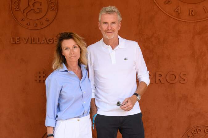 Denis et Hortense Brogniart à Roland-Garros le 6 juin 2023.