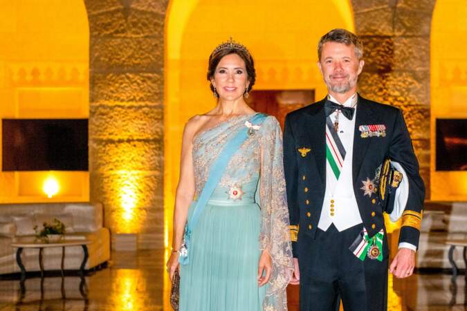 Mariage du prince Hussein bin Abdullah II et Rajwa Al-Saif : Frederik, le prince du Danemark et sa femme la princesse Mary