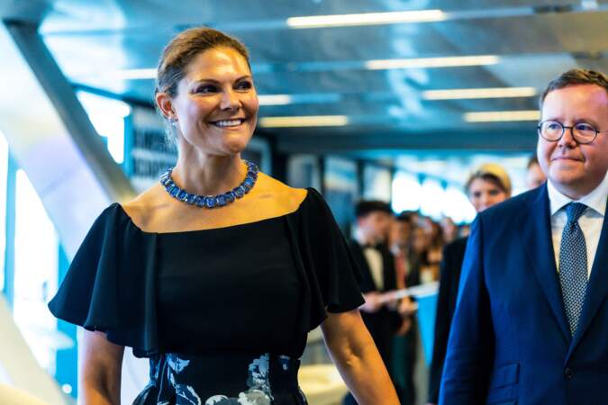 La princesse Victoria de suède participe à la remise du prix "Stockholm Junior Water Prize" lors de la semaine mondiale de l'eau à Stockholm
