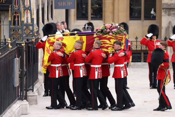 Les funérailles nationales de la reine Elizabeth II de Grande-Bretagne, à l'abbaye de Westminster à Londres.