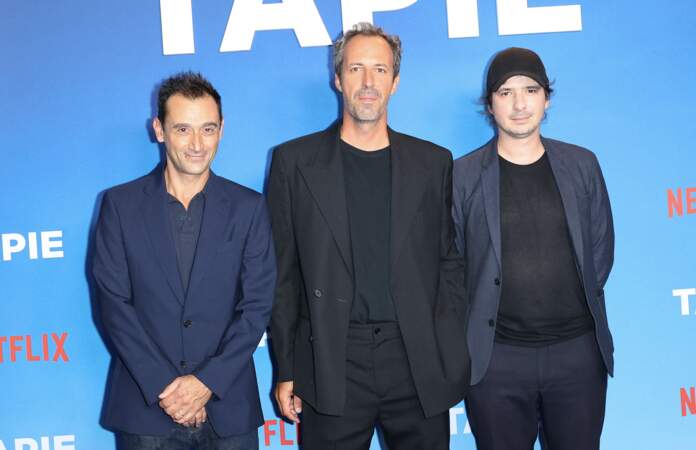 Avant-première de la série Tapie : Bruno Nahon, Tristan Séguéla et Olivier Demangel.