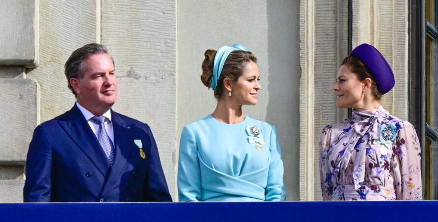 La princesse héritière Victoria, la princesse Madeleine et Christopher O'Neill.