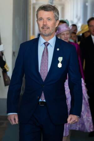 Le prince Frederik de Danemark arrive pour le service d'action de grâce, Te Deum, dans l'église du Palais Royal à Stockholm.