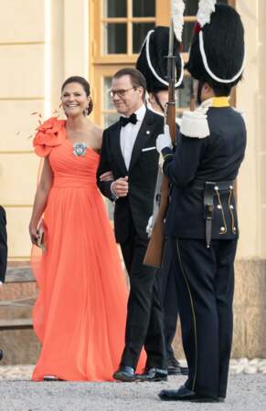 La princesse Victoria de Suède et le prince Daniel lors du concert événement pour le jubilé à l'opéra de Stockholm