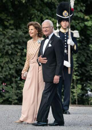 Le roi Carl XVI Gustaf et la reine Silvia de Suède lors du concert événement pour le jubilé à l'opéra de Stockholm