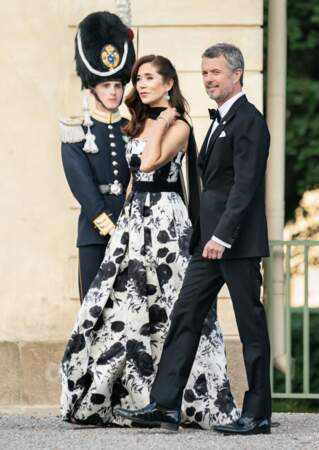 La princesse Mary du Danemark et le prince Frederik lors du concert événement pour le jubilé à l'opéra de Stockholm