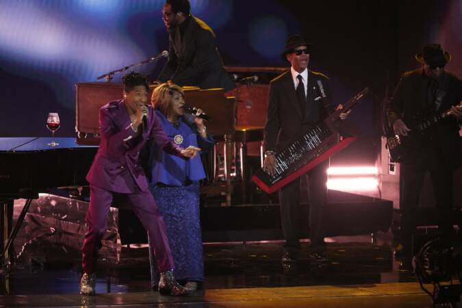 Grammy Awards : J Jon Batiste, Ann Nesby se produisent pendant le segment Clarence Avant in memoriam.